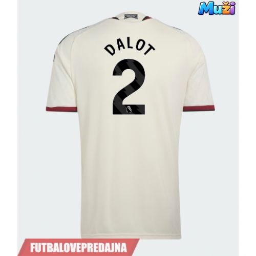 Lacne Muži Futbalové dres Manchester United Diogo Dalot #2 2026-27 Krátky Rukáv - Tretina